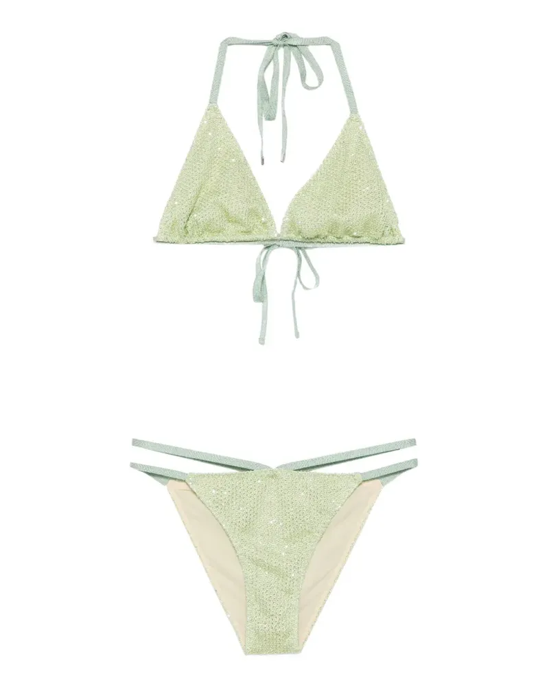 Circus Hotel sequin-embellished bikini - Grün Grün