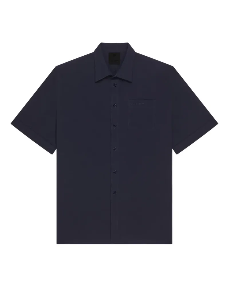 Givenchy Hemd aus Seersucker - Blau Blau