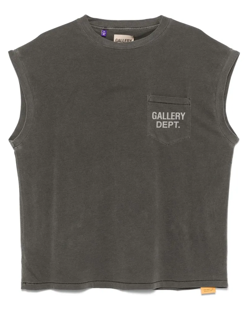 GALLERY DEPT. Ärmelloses T-Shirt mit Logo-Print - Grau Grau