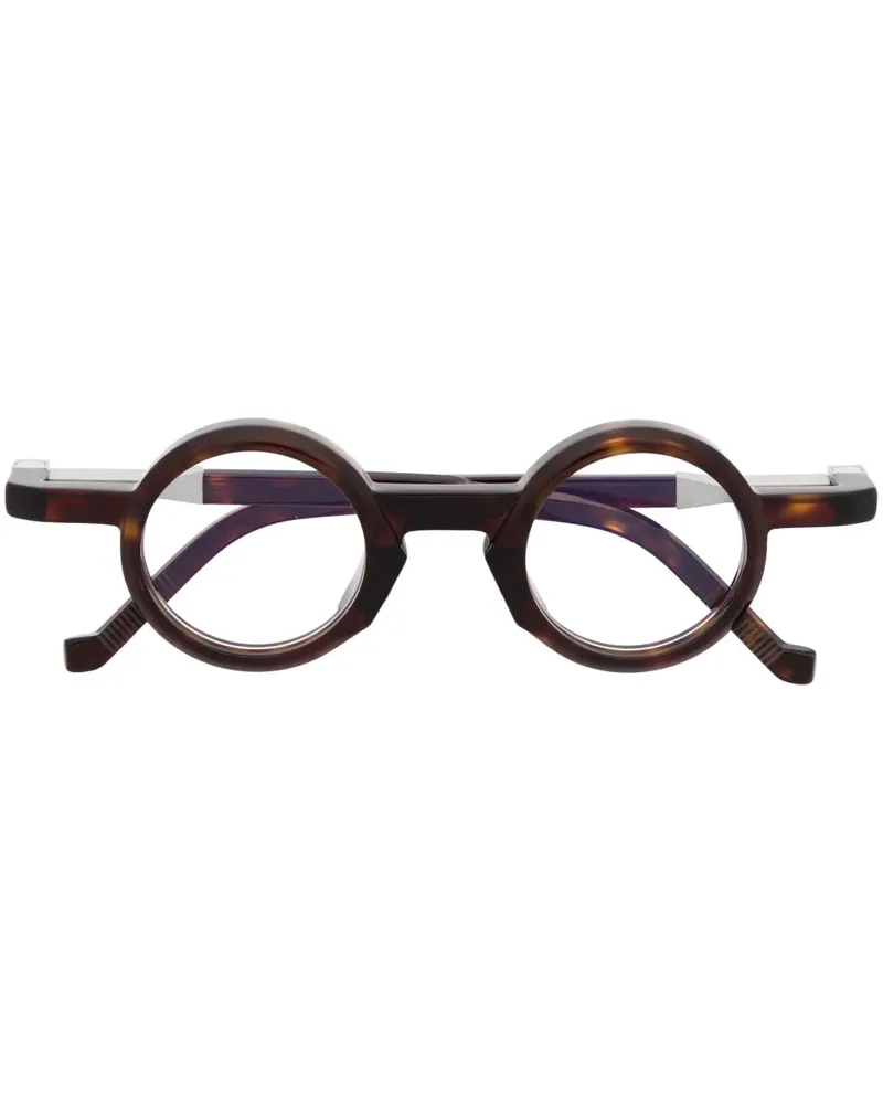 VAVA EYEWEAR WL0039 Brille mit rundem Gestell - Braun Braun