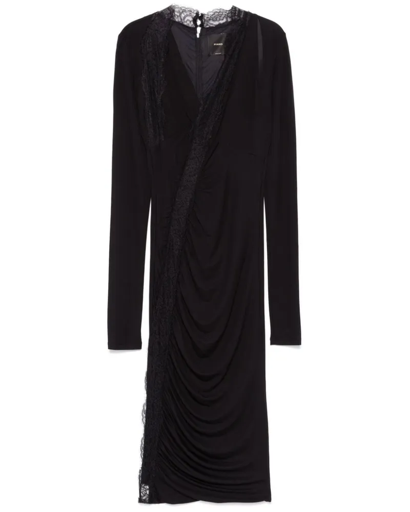 Pinko Cayenne Midikleid - Schwarz Schwarz