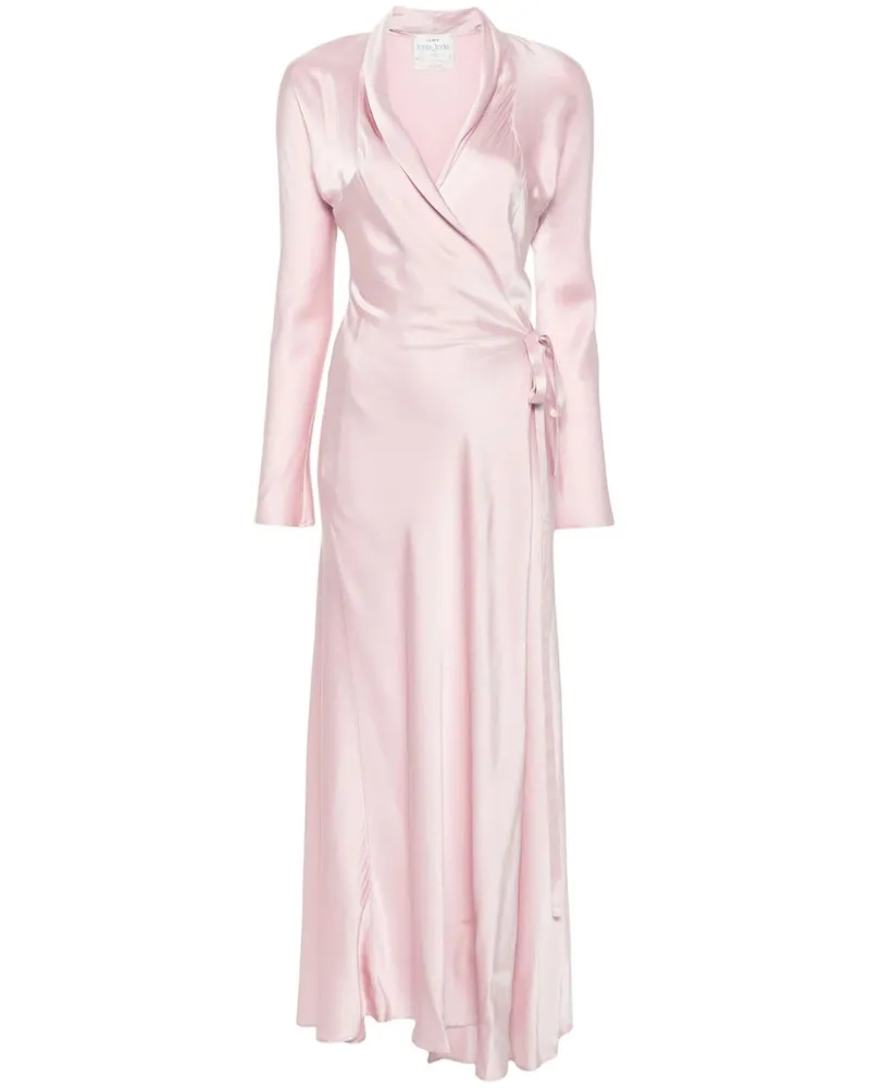 forte_forte Maxikleid in Wickeloptik - Rosa Rosa