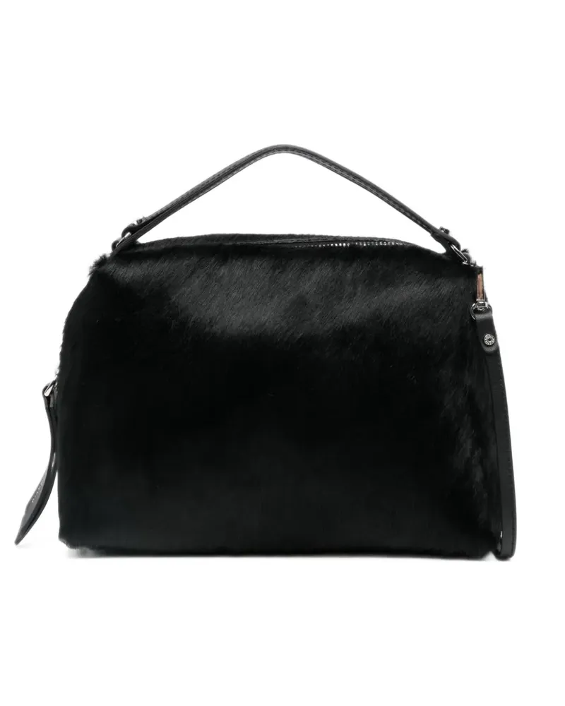 Gianni Chiarini Alifa Tote Bag aus Kalbshaar - Schwarz Schwarz
