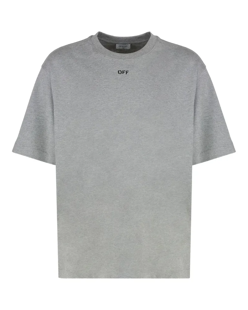 OFF-WHITE T-Shirt mit rundem Ausschnitt - Grau Grau