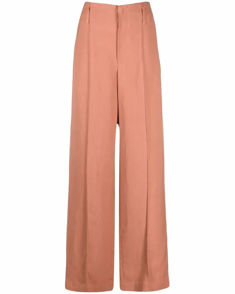 Brunello Cucinelli Weite Hose mit Kettendetail - Orange Orange