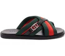 Maverik Sandalen mit Webstreifen - Schwarz