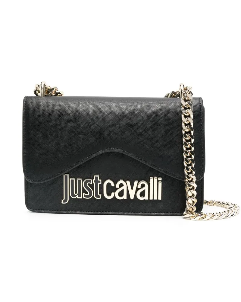 Just Cavalli Umhängetasche mit Logo Schwarz