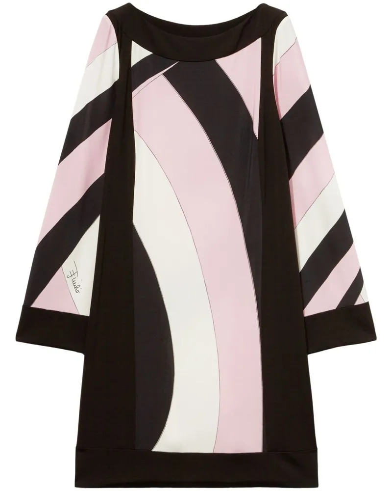 Emilio Pucci Minikleid mit Iride-Print - Schwarz Schwarz
