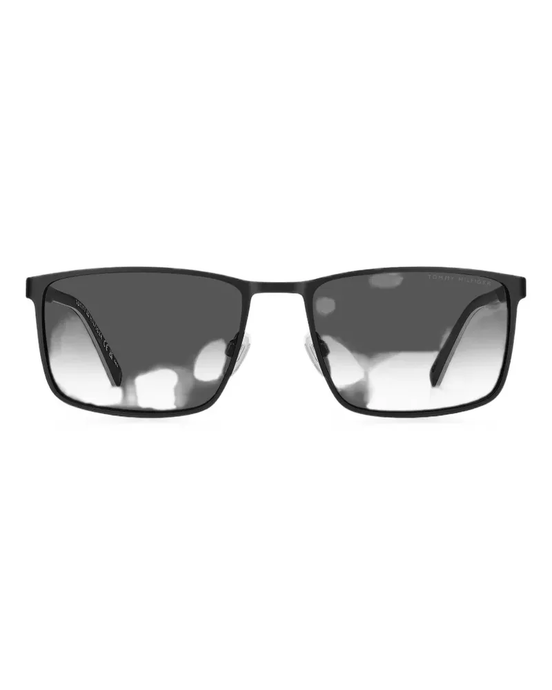 Tommy Hilfiger rectangle-frame sunglasses - Schwarz Schwarz
