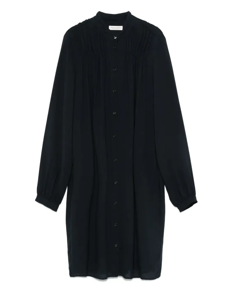 Marc O'Polo Hemdkleid mit Falten - Blau Blau