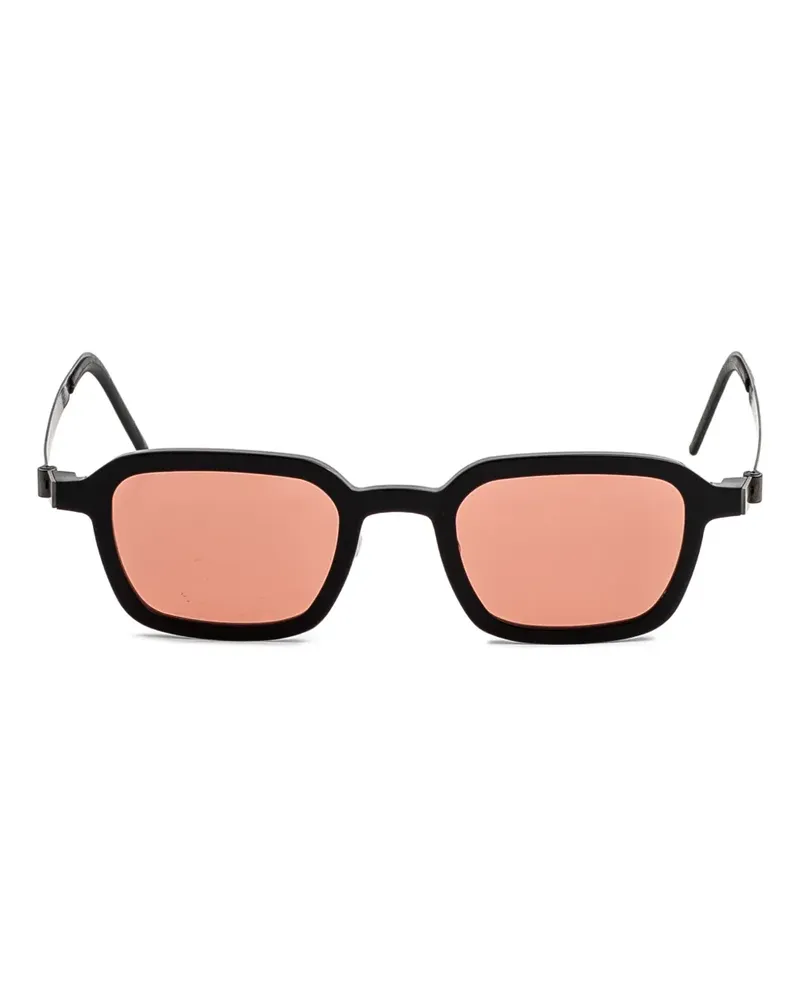 Lindberg rectangle-frame sunglasses - Schwarz Schwarz