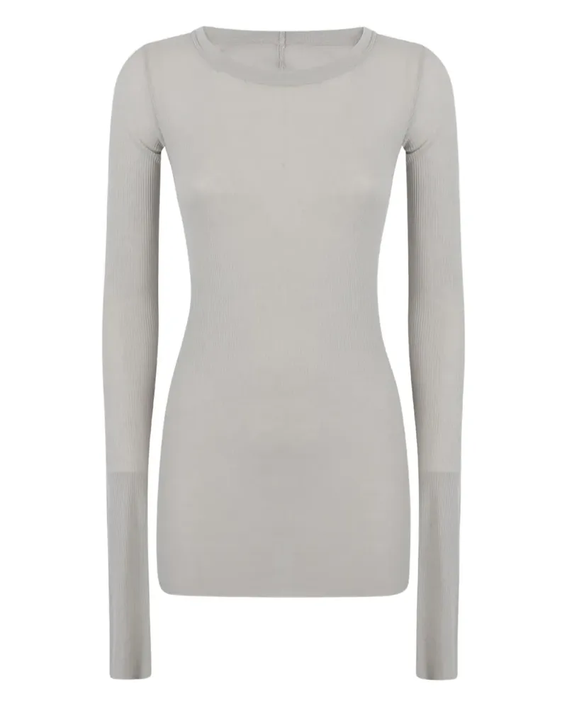 Rick Owens Geripptes Sweatshirt - Grau Grau