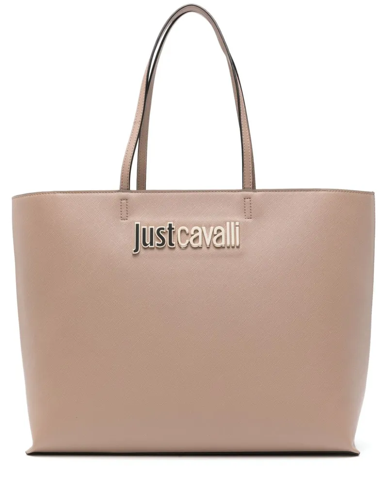 Just Cavalli Handtasche mit Logo-Schriftzug - Braun Braun