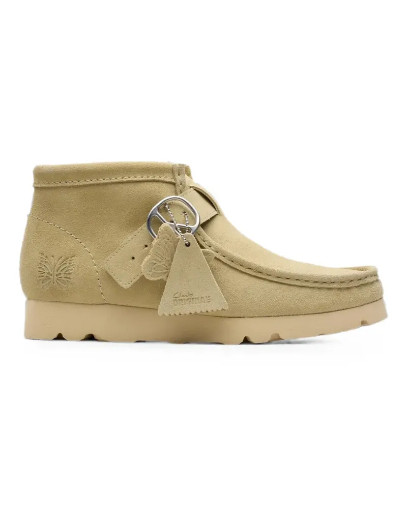 Clarks x Needles Walla strap suede desert boots - Nude Nude