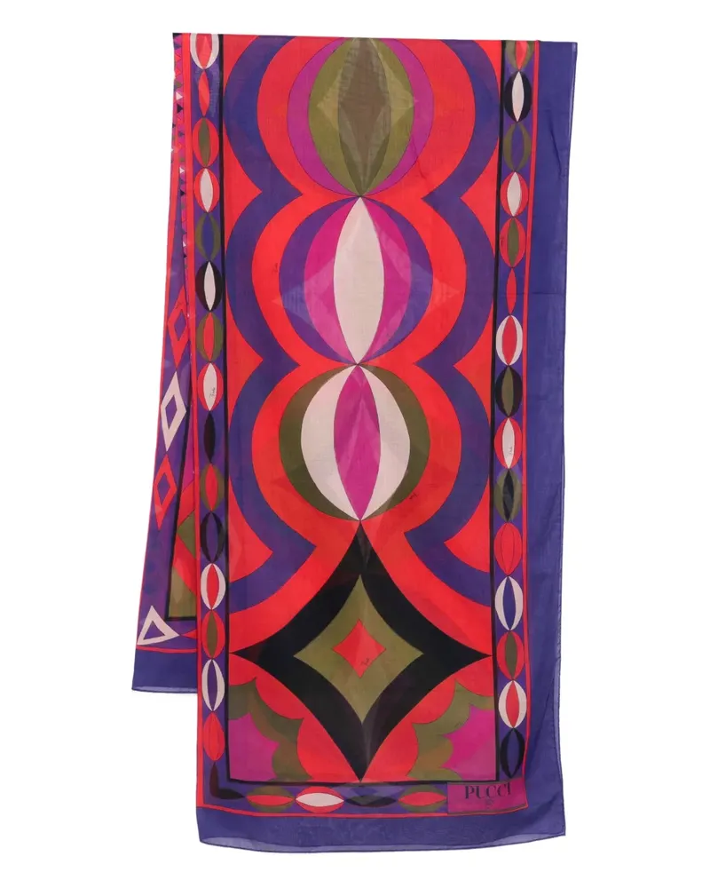Emilio Pucci Rock mit abstraktem Print - Violett Violett