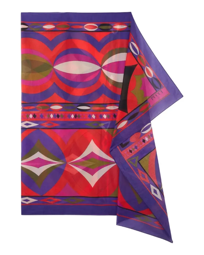 Emilio Pucci Pareo mit Collane-Print - Violett Violett
