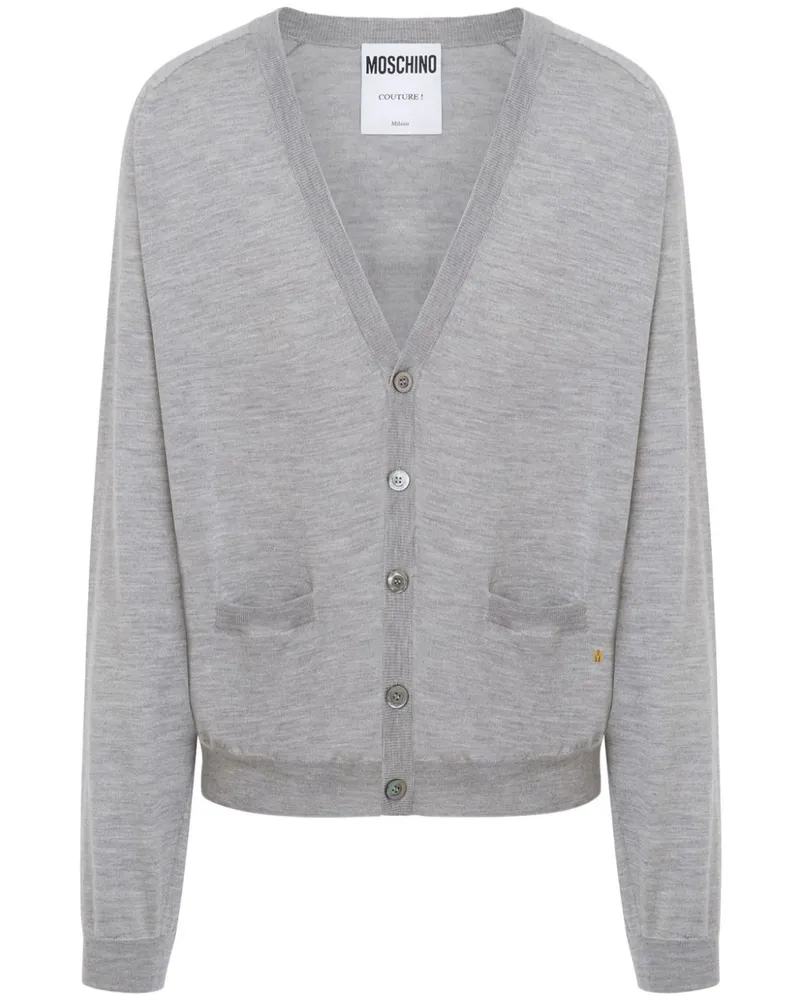 Moschino Cardigan mit V-Ausschnitt - Grau Grau