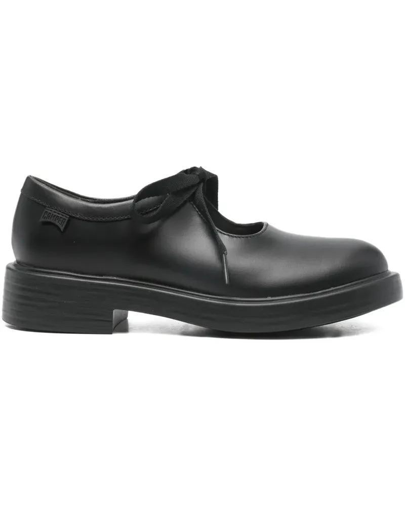 Camper ribbon lace-up loafers - Schwarz Schwarz