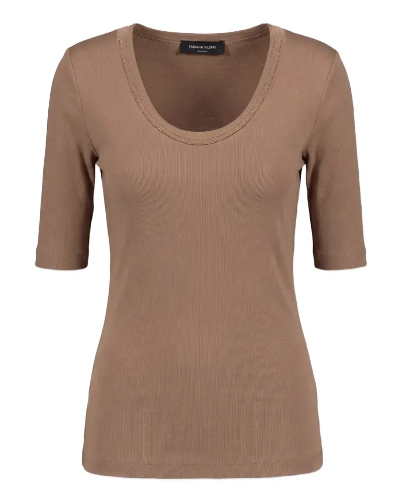 Fabiana Filippi Verziertes Oberteil - Braun Braun