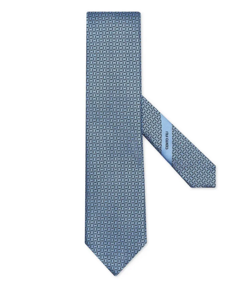 Ermenegildo Zegna Cento Fili Seidenkrawatte - Blau Blau