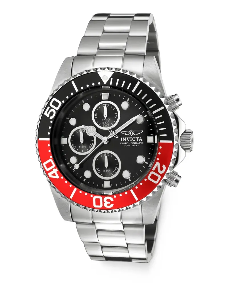 Invicta Pro Diver Armbanduhr 43mm - Schwarz Schwarz