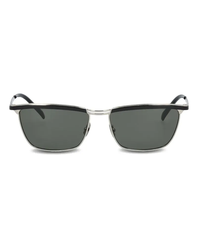 Saint Laurent rectangle-frame sunglasses - Silber Silber