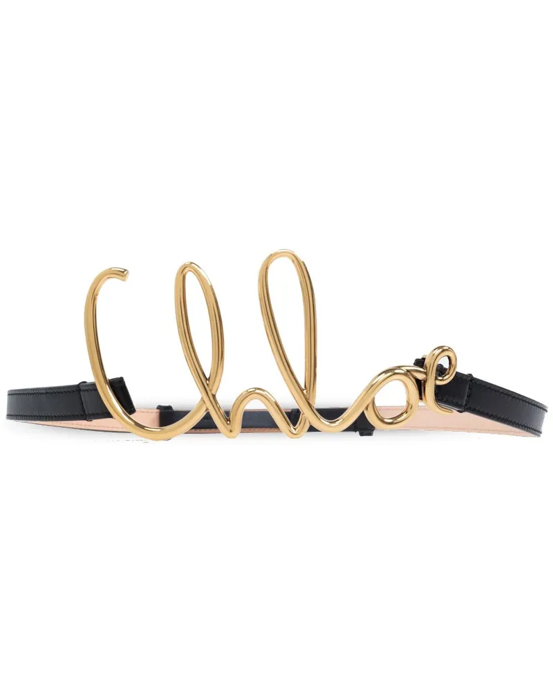 Chloé Kleiner Iconic Gürtel - Schwarz Schwarz