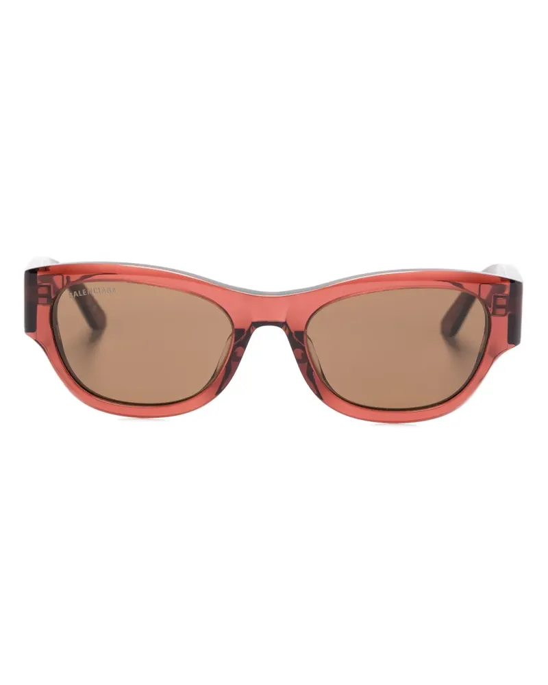 Balenciaga Sonnenbrille mit eckigem Gestell - Braun Braun