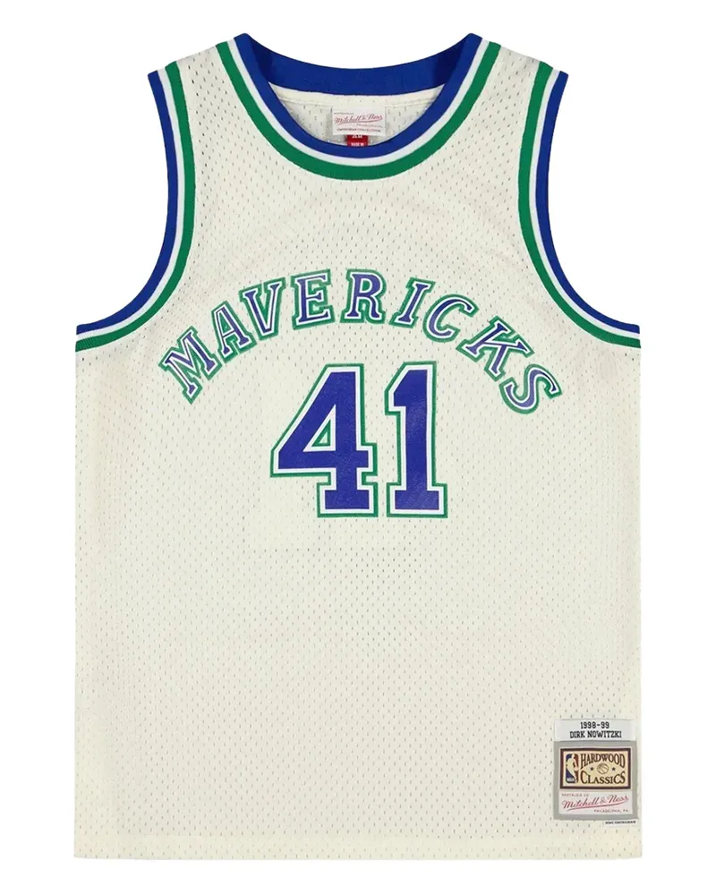 Mitchell & Ness Dirk Nowitzki Dallas Mavericks Tanktop - Weiß Weiß