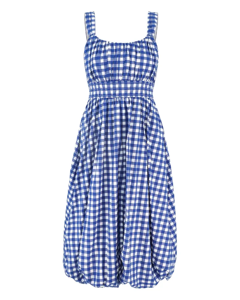 Sea Neci Midikleid mit Vichy-Karo - Blau Blau