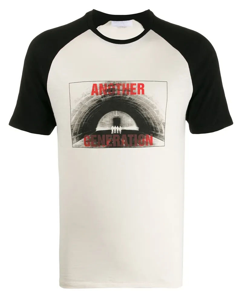 Neil Barrett T-Shirt mit "Another Generation"-Print - Weiß Weiß