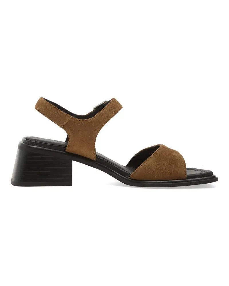 Vagabond Ines Wildledersandalen mit Blockabsatz - Braun Braun