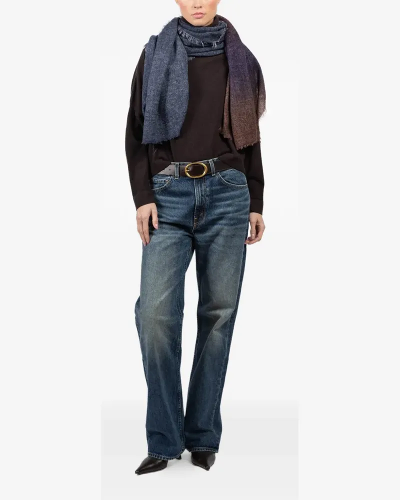 Faliero Sarti Pablys frayed scarf - Blau Blau