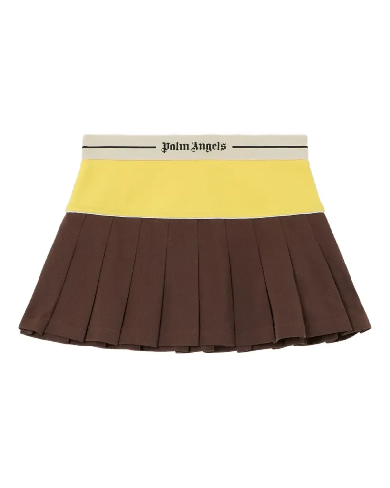 Palm Angels Minirock mit Falten - Braun Braun