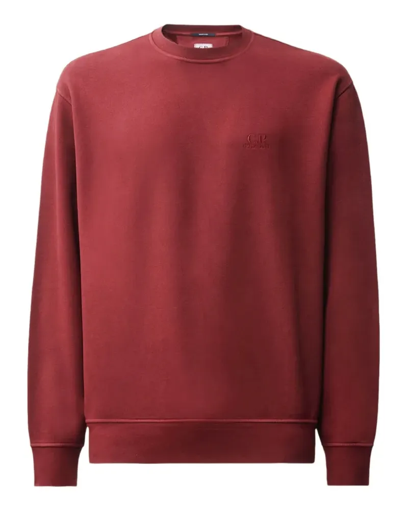 C.P. Company Sweatshirt mit Logo-Stickerei - Rot Rot