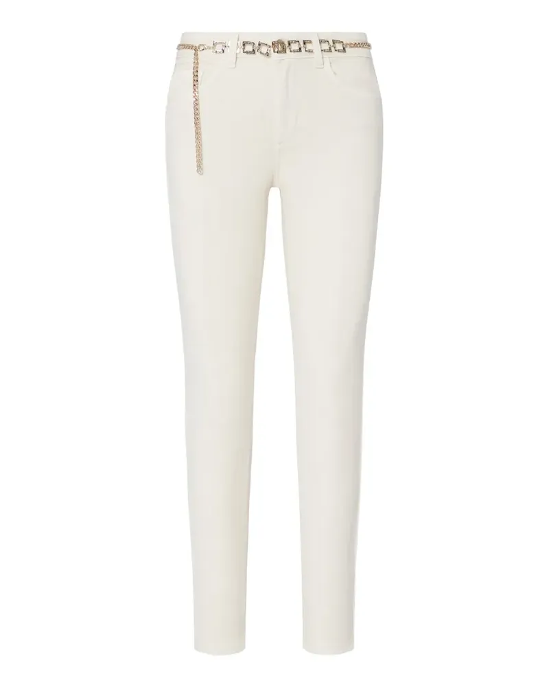 Liu Jo skinny trousers with belt - Nude Nude