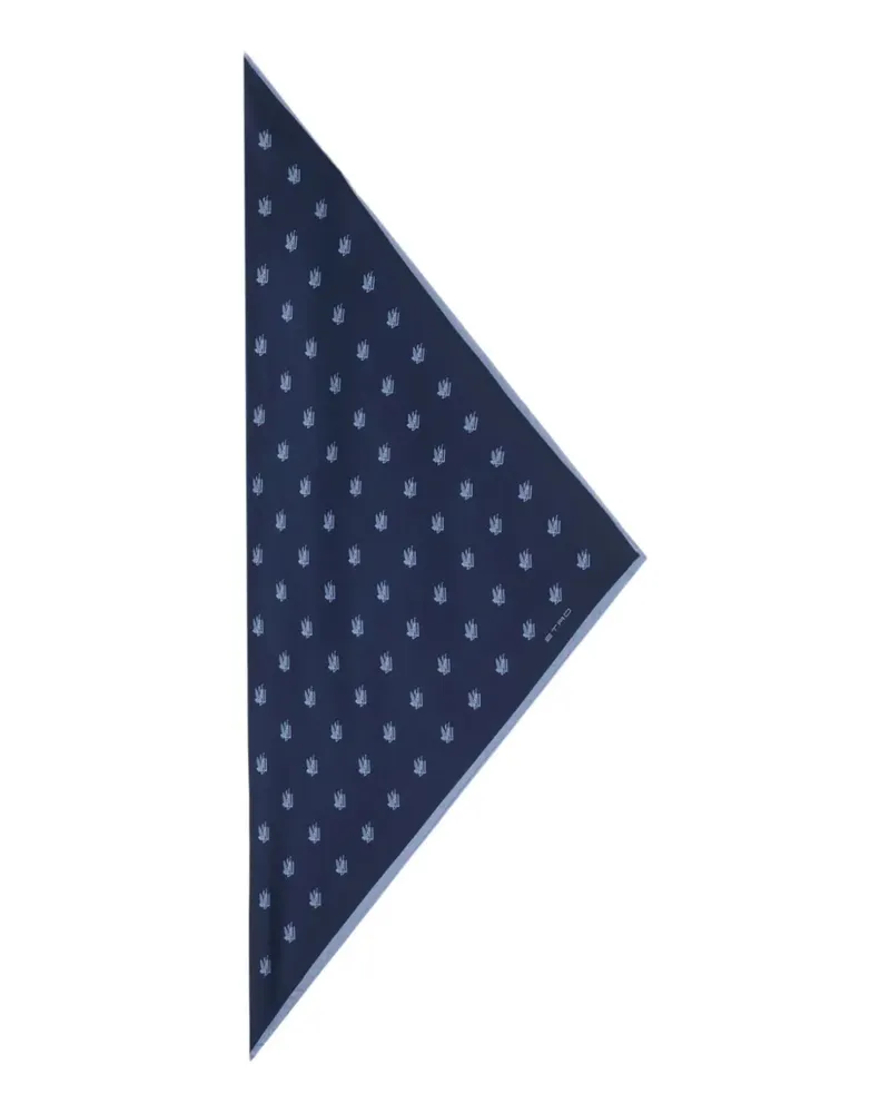 Etro Schal mit Paisleymuster - Blau Blau