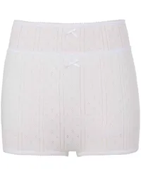 J.W.Anderson Pointelle-Shorts im Layering-Look Weiß