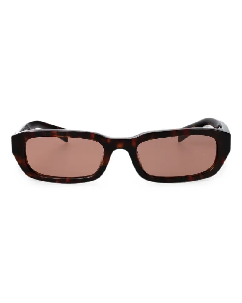Prada tortoiseshell-effect rectangle-frame sunglasses - Braun Braun