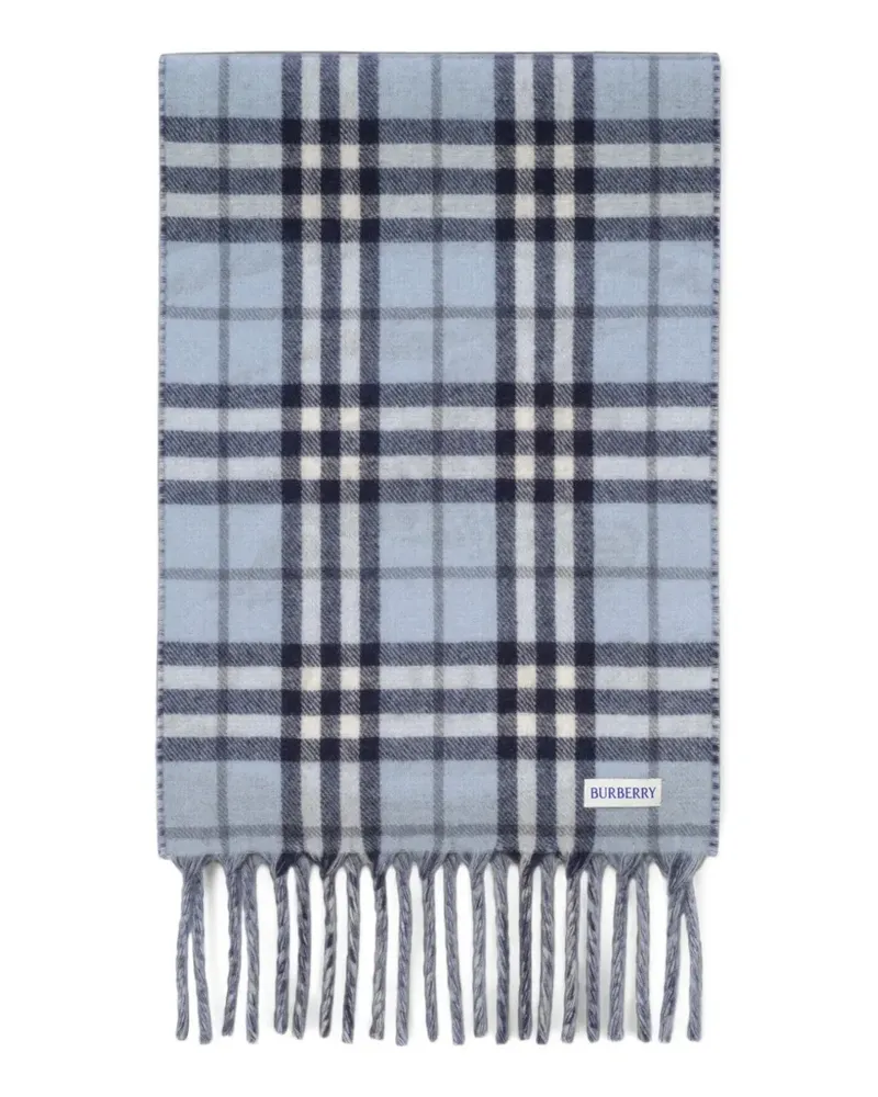 Burberry reversible Knight stamp scarf - Blau Blau