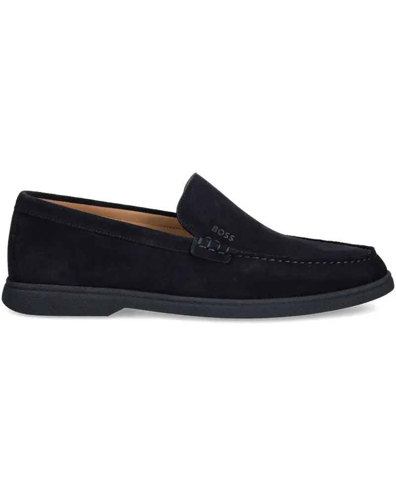 HUGO BOSS Loafer aus Wildleder - Blau Blau