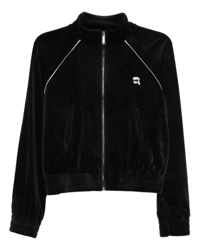 Karl Lagerfeld Ikon cropped jacket - Schwarz Schwarz