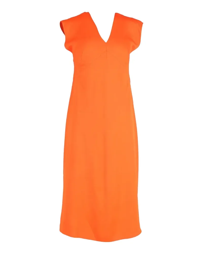 Joseph A-line V-neck dress - Orange Orange