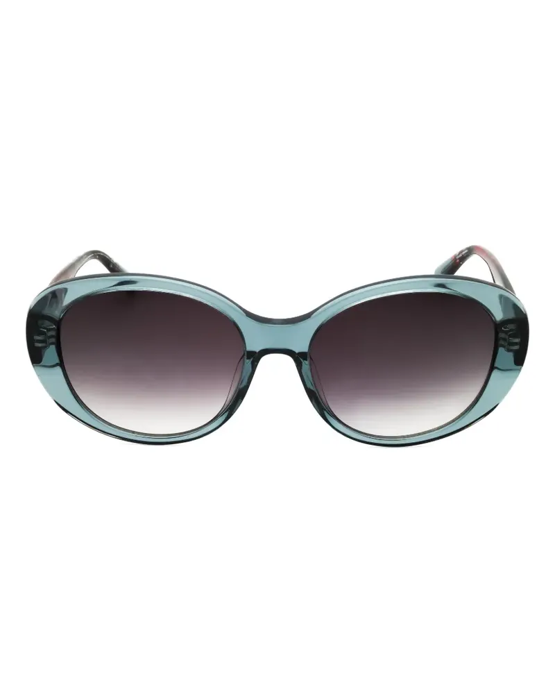 Anne Klein oval-frame sunglasses - Blau Blau
