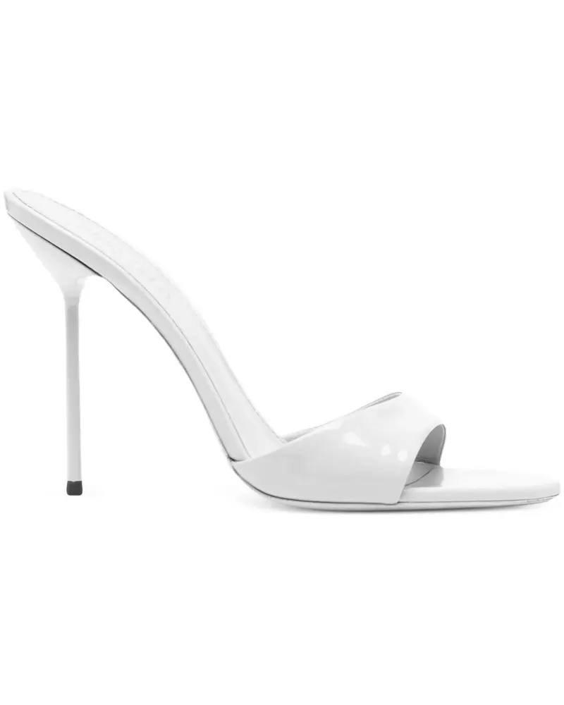 Paris Texas Stiletto-Sandalen aus Lackleder - Weiß Weiß