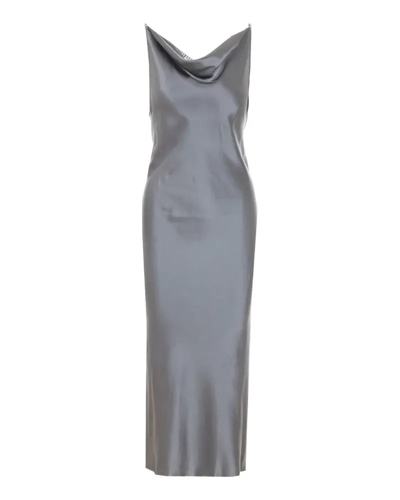 Patrizia Pepe silk midi dress - Grau Grau