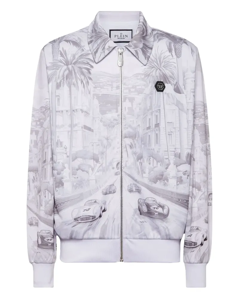 Philipp Plein Montecarlo Sportjacke - Weiß Weiß