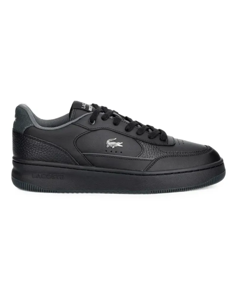 Lacoste logo-plaque panelled sneakers - Schwarz Schwarz