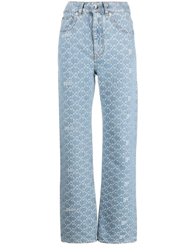OFF-WHITE Jeans mit Logo-Print - LIGHT BLUE LIGHT BLUE Light