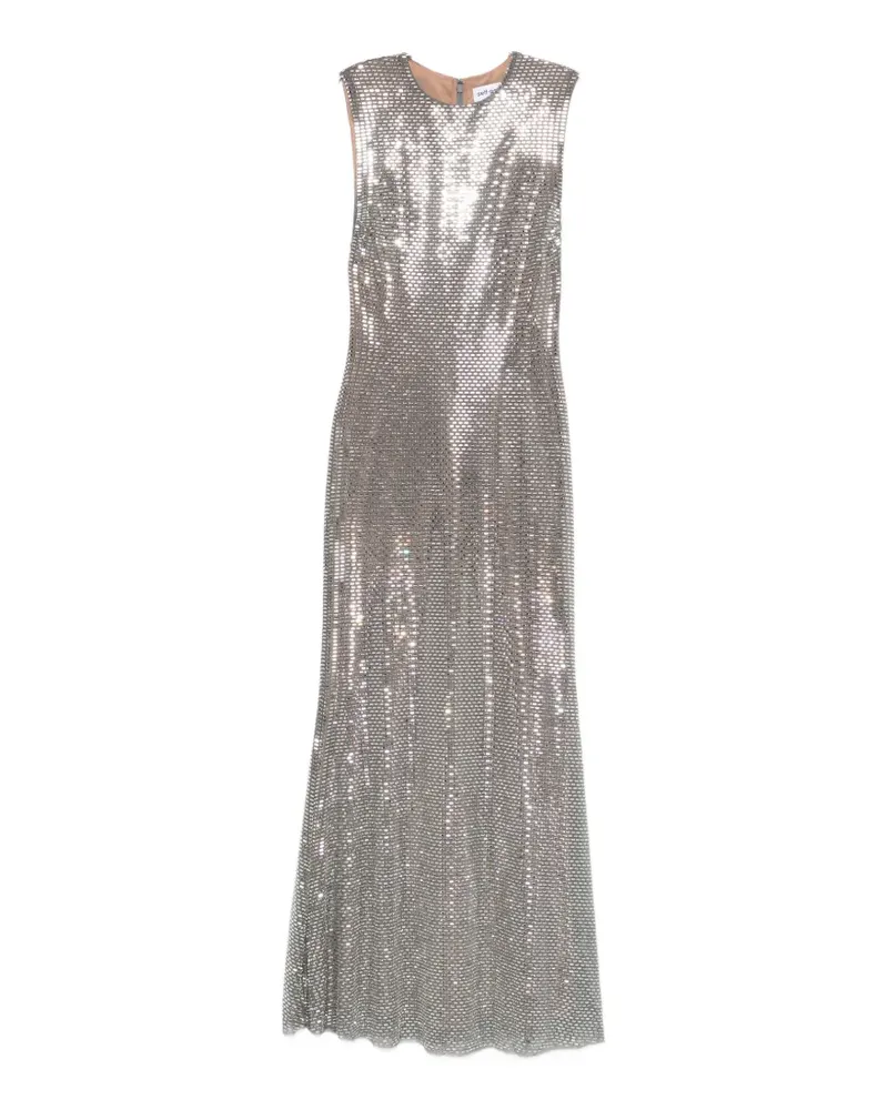 Self-Portrait sleeveless maxi dress - Silber Silber